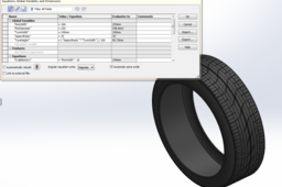Variable dimension Tire