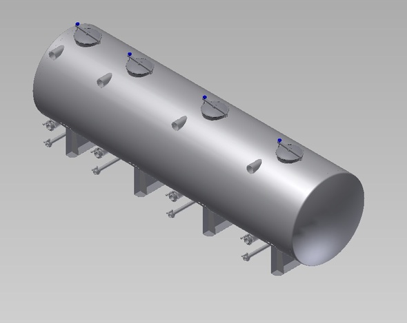 Horizontal Tank Cap.10500L