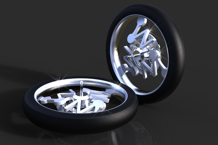ZW3D motorcycle wheel