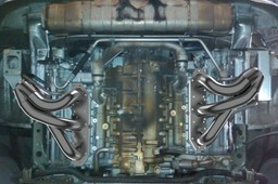 Porsche 911 twin turbo headers