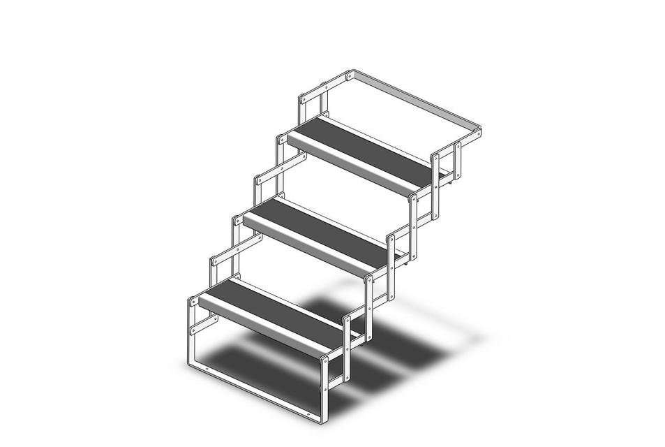 HiJacker Camper Step 3D CAD Model Library GrabCAD