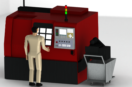 machine cnc lathe turning center