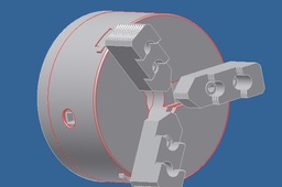 3 jaw lathe chuck