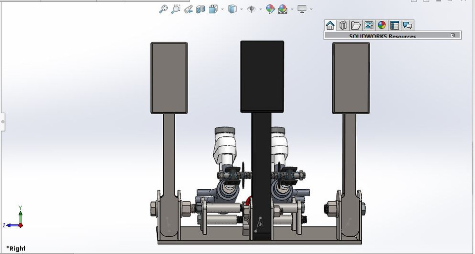 Brake Pedal Assembly of an Automobile 3D CAD Model Library GrabCAD