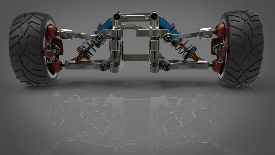 Wishbone Suspension 3D CAD Model Library GrabCAD