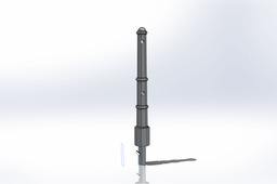 German Railing Bollard