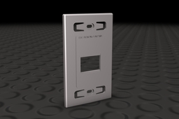 NETWORK FACEPLATE,MAX SINGLE GANG,WHITE