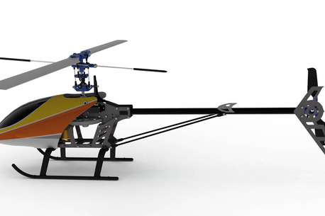 complete design of a rc helicopter