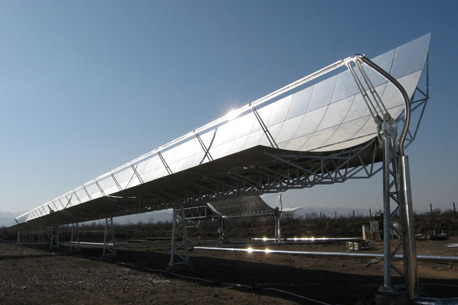 solar thermal parabolic plant